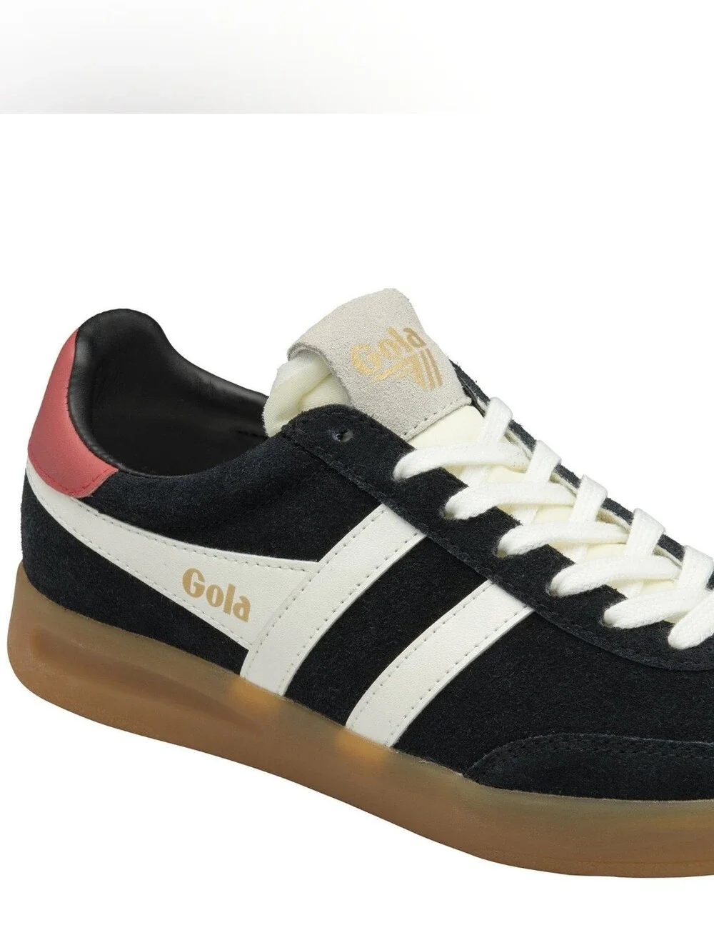 NWOT Gola Cyclone Women's Sneakers Size 10 Black White And Pink